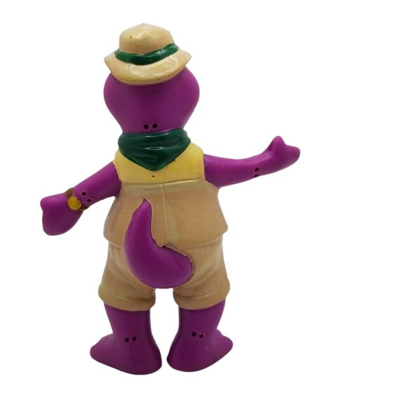 VTG BARNEY Figure Purple Dinosaur 1993 Lyons Group Safari Explorer 4" PVC Toy - Picture 2 of 12